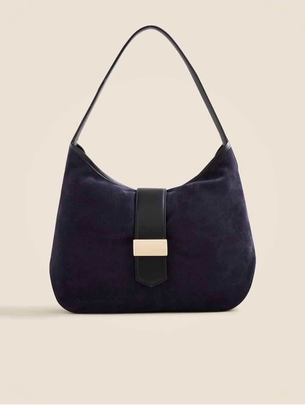 J Crew Berkeley suede bag blue